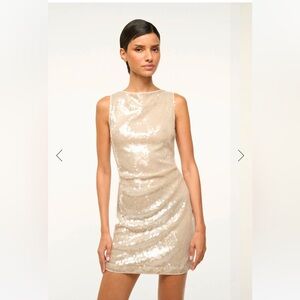 Staud Eton Dress in Moon size medium